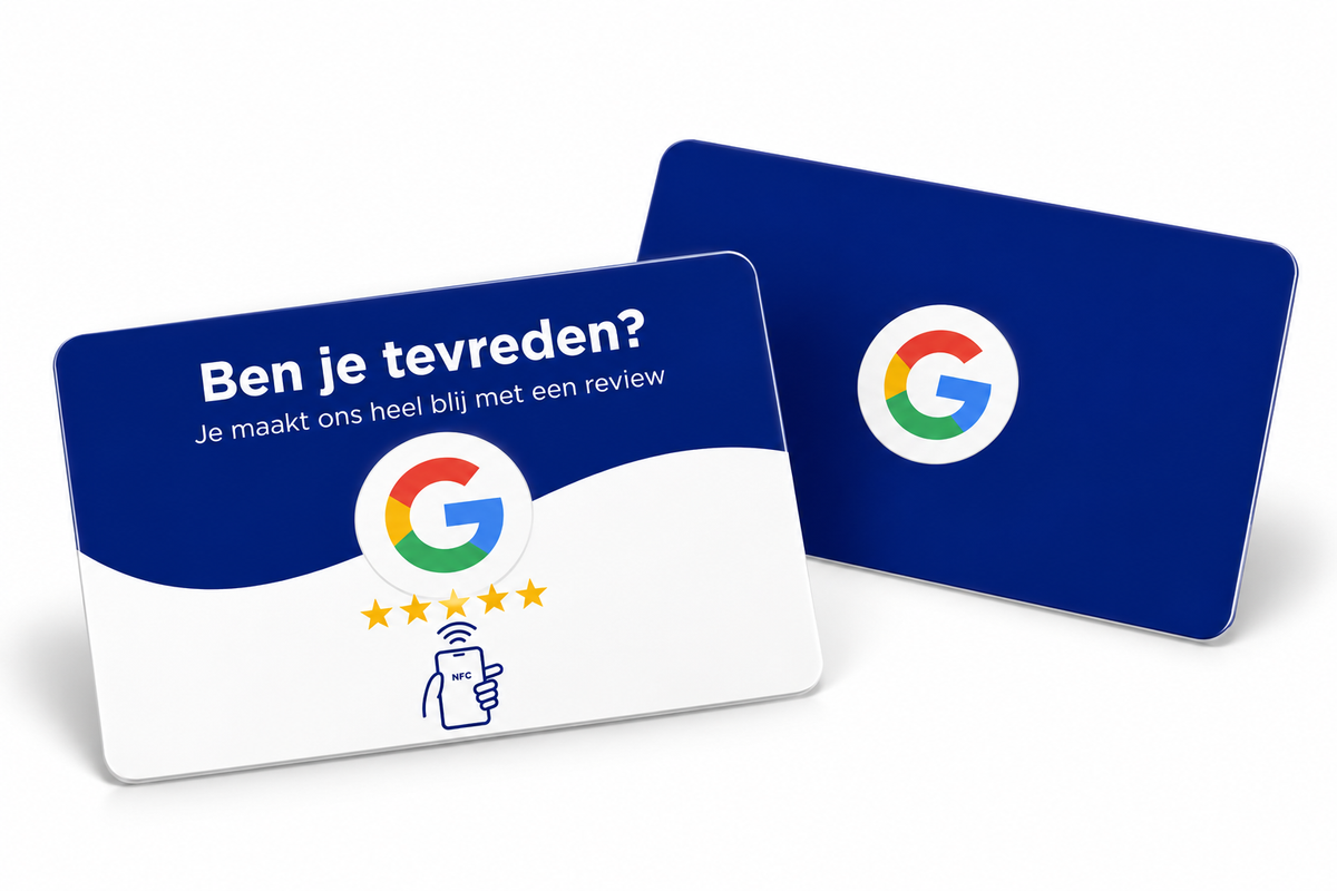 Google Review Card Universeel (Let op: begin nov op voorraad)