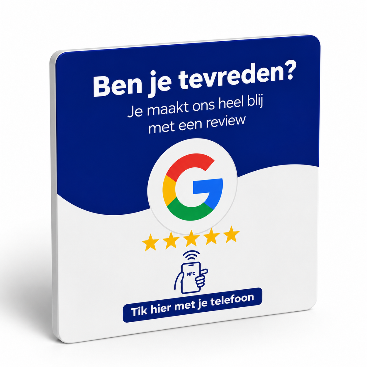 Google Review Sticker Universeel (Let op: begin nov op voorraad)